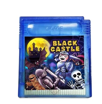 Cartouche de jeu GB Black Castle, étui bleu, délibérément oy Homebrew