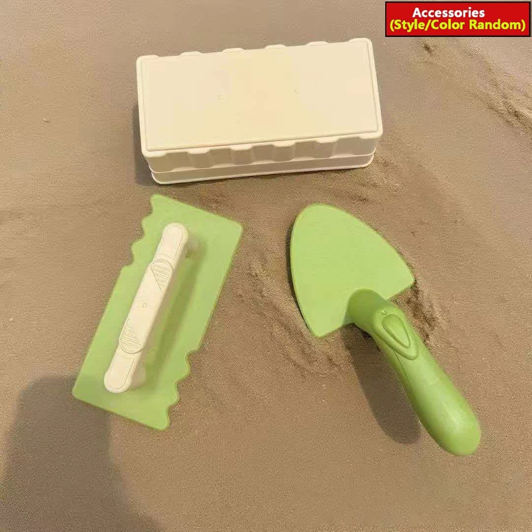 Ensemble de jouets de plage pour enfants, jouets de neige, briques, moule à château de sable, outil,