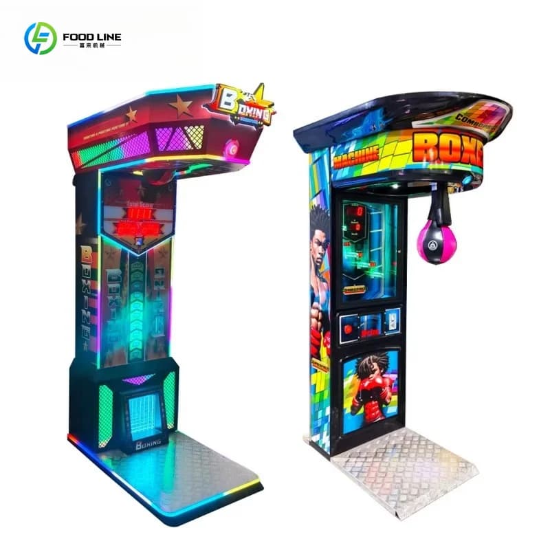 Machine de jeu de sport d'intérieur à fort potentiel de profit, jeu vidéo de boxe à monnayeur avec s