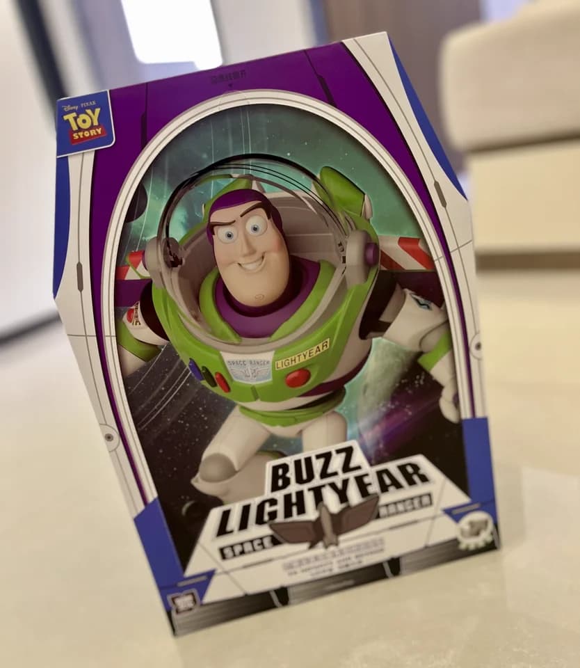 Figurine authentique Buzz Lightyear de Toy Story, modèle assemblé, grande taille, ornement de collec