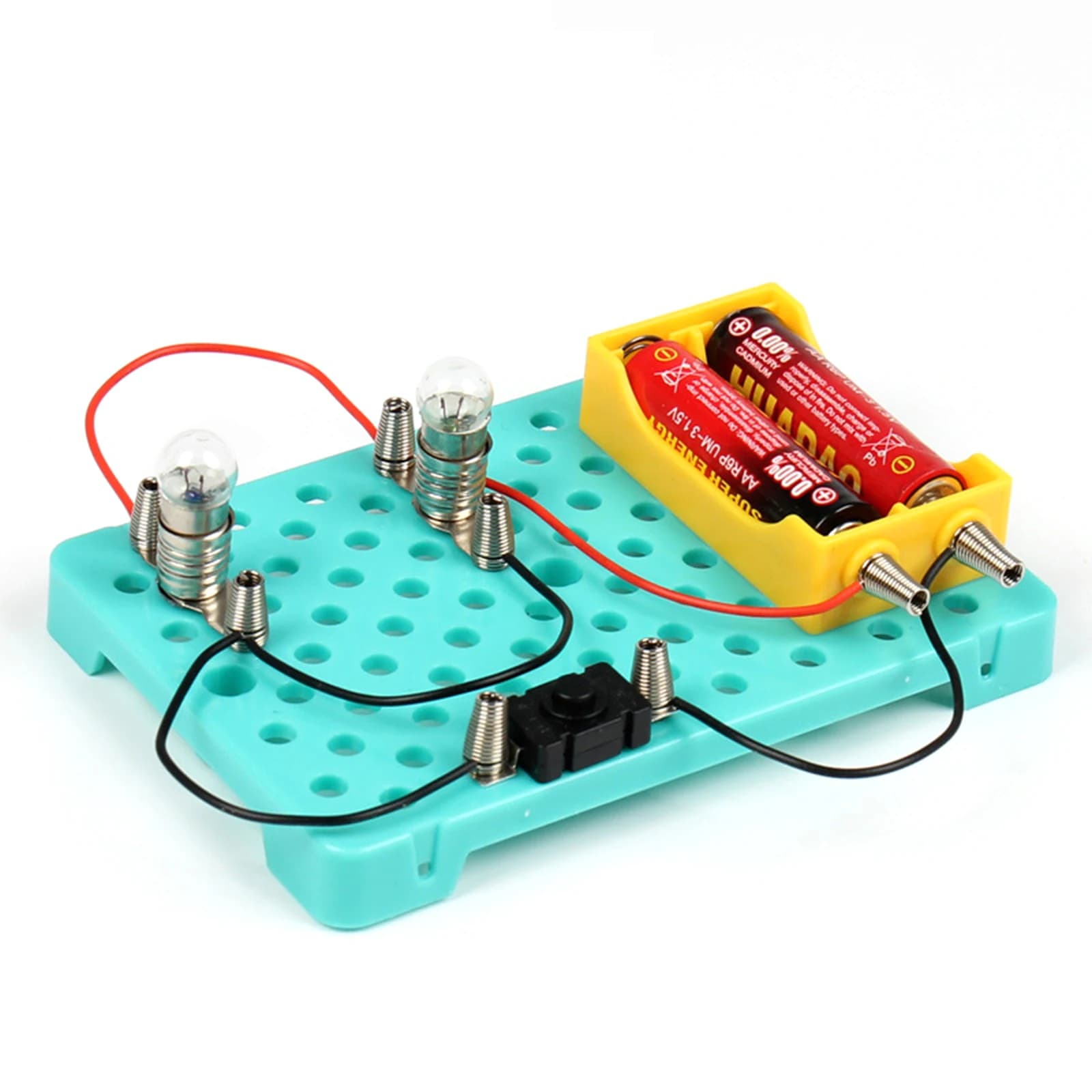 Kit d'apprentissage de l'électricité, Circuit de base, jouets éducatifs de physique pour enfants, ex