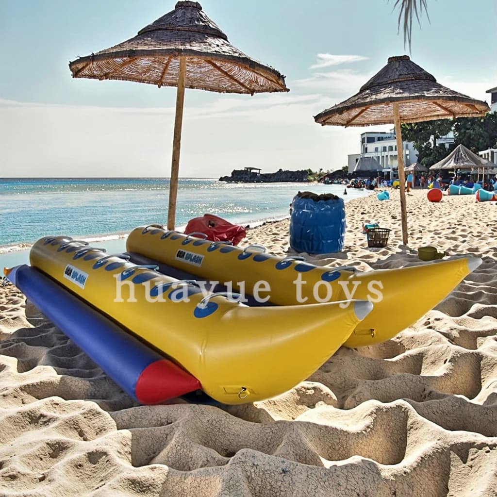 Jeux de parc aquatique les plus populaires : bateau banane gonflable, bateau banane gonflable à vend