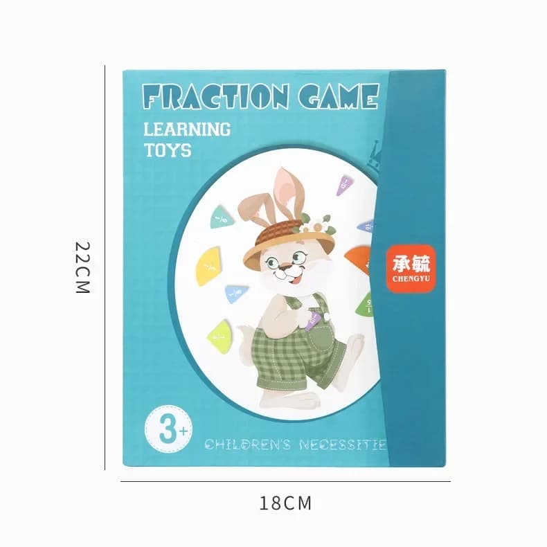 Livre en bois d'apprentissage des mathématiques pour enfants, jouets Montessori, fractions magnétiqu