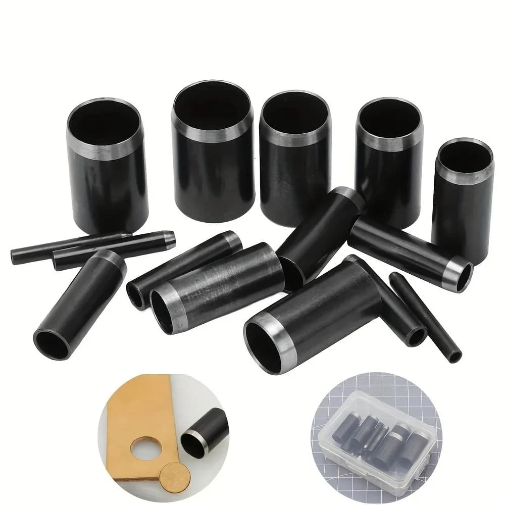 Perforateur de trous ronds de 15 tailles (1-15mm), ensemble d'outils de coupe de poinçon creux avec
