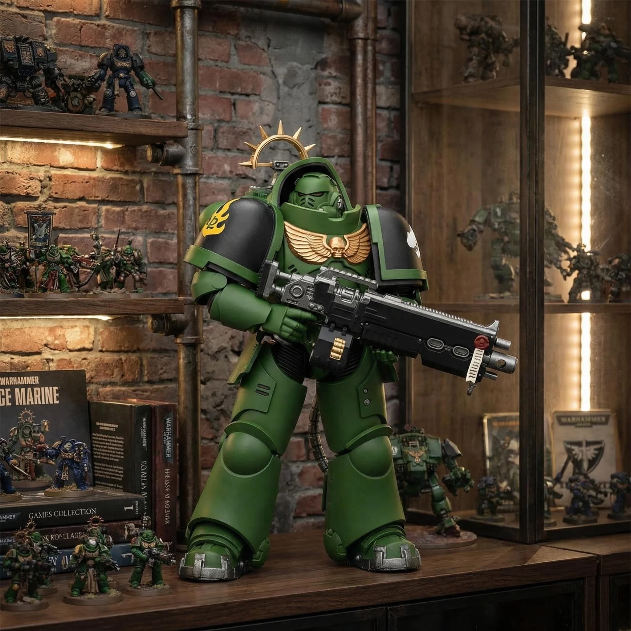 JOYTOY Warhammer 40,000 Figurine articulée super mobile à l'échelle 1/18, durable, collectionnable,