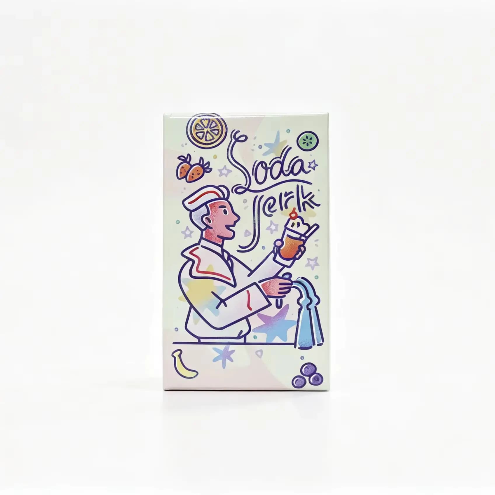 Jeu de cartes Soda Jerk - Bluffer, spéculer, faire des blagues, servir du soda. 2-4 joueurs, à parti