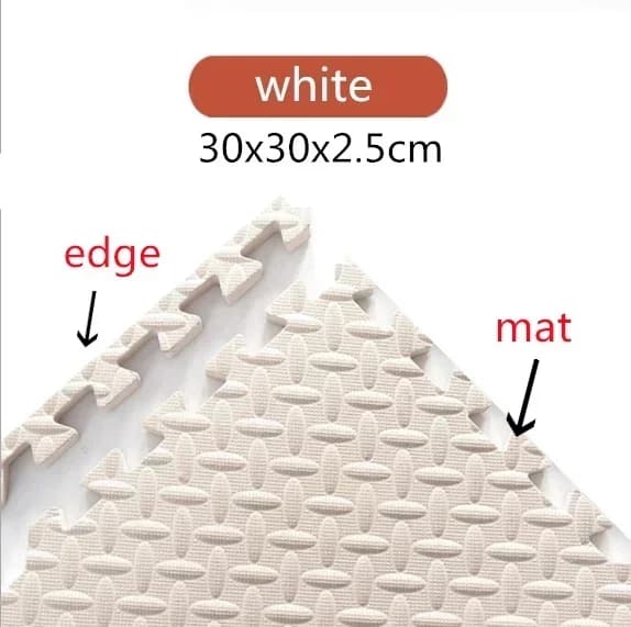 Tapis de jeu EVA pour bébé, Puzzle épais de 2.5cm, tapis de jeu pour enfants, carreaux entrelacés, t