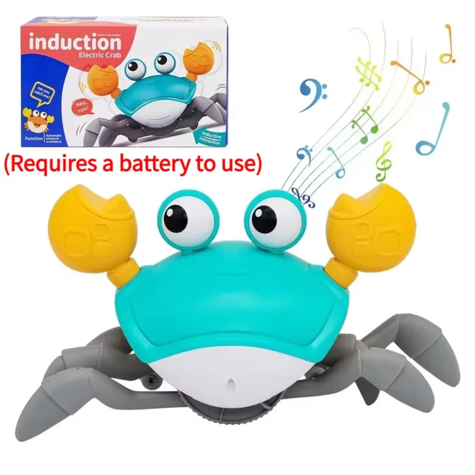 Crabe dansant, jouet pour bébés rampant, crabes d'évasion interactives, jouets électroniques pour en