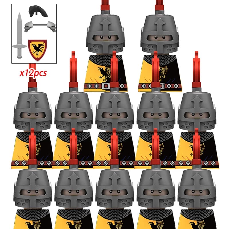 11/12 pièces militaire médiéval guerre de Rome figurines d'action figurines de l'armée blocs de cons