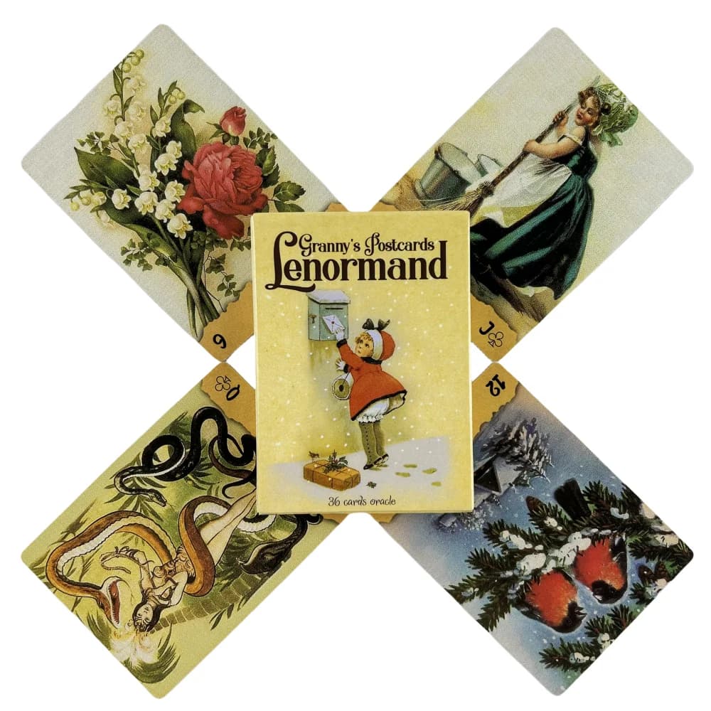 Cartes postales de grand-mère, tarot oracle, version anglaise, jeu de société
