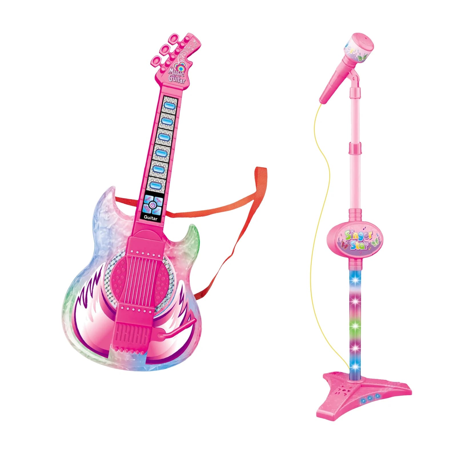 Jouets pour enfants, guitare électronique avec microphone, jeux de chant, instruments de musique, jo