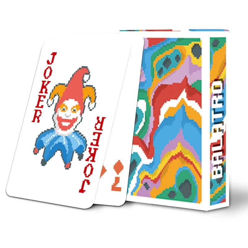 Jeu de cartes classique de dessin animé Balatro Joker, cartes de poker portables pour enfants, colle