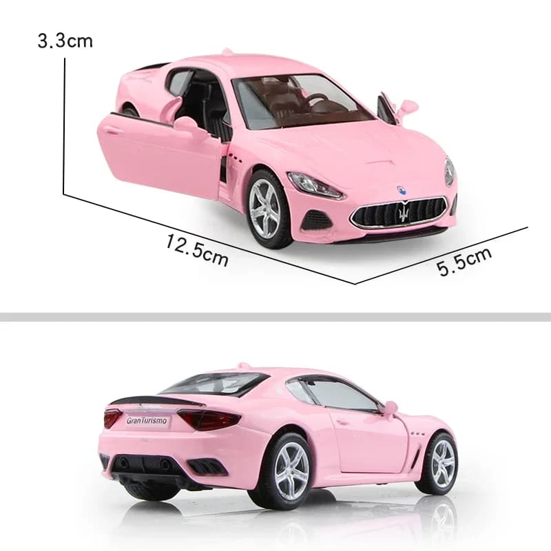 MaserSauGran Turismo MC-Modèle de voiture en alliage moulé sous pression, haute simulation exquise,
