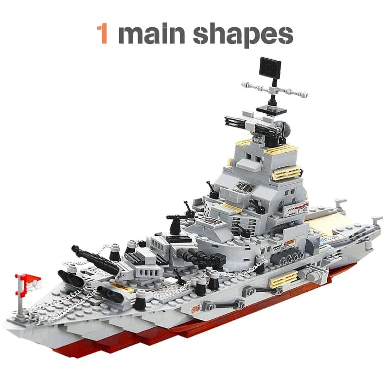 Blocs de construction de porte-avions de la marine, chars militaires, navires, avions, modèles de na