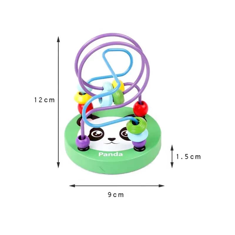 Jouet mathématique éducatif Montessori pour bébé, cercles pour enfants, labyrinthe en fil de perles,