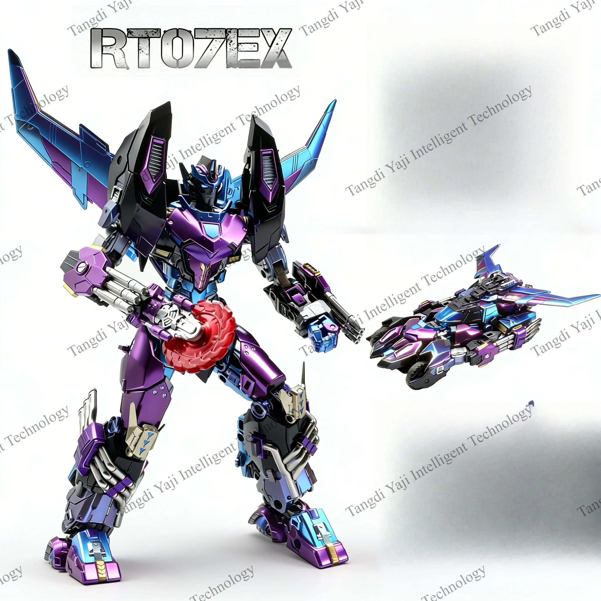 Transformed Toys RT07EX Lost Light Rodimus Prime Hot Rod KO Luminous Head Sculpture Acción Juguete C