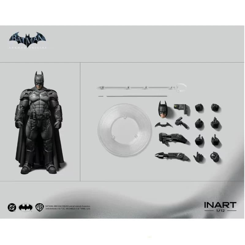 En stock maintenant INART 《Batman: Arkham Origins》Figurine d'action Batman 1/12 Soldier Standard Edi