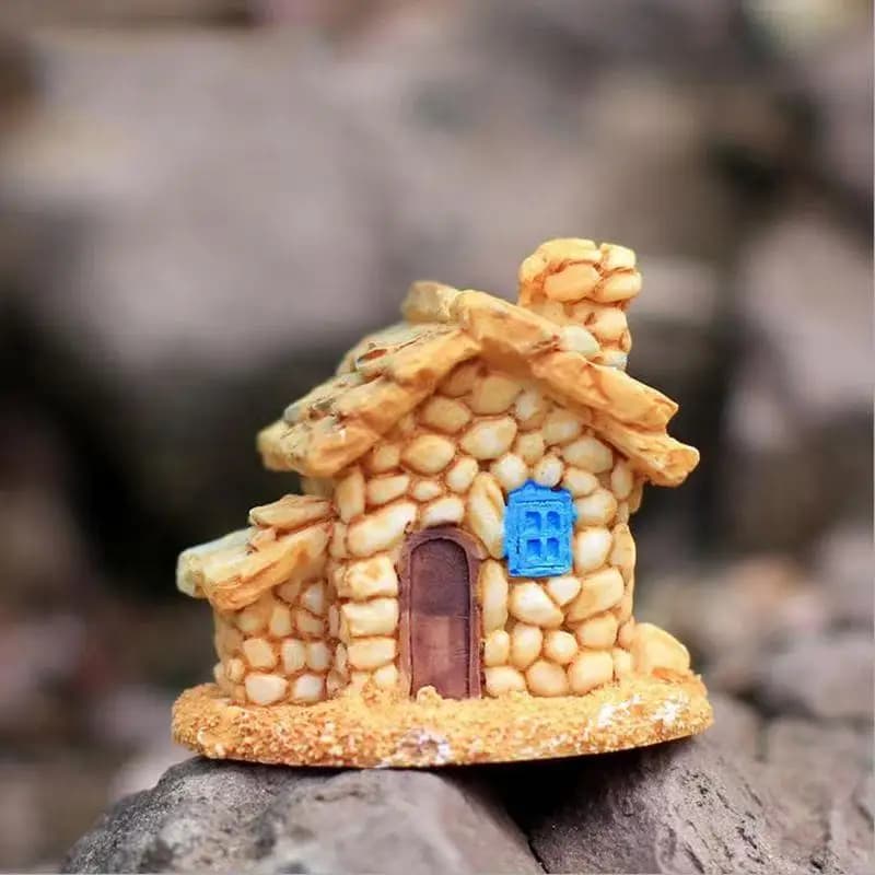 Ornements de vieille maison, petits modèles, modèles créatifs de micro-paysage, plantes en pot de co