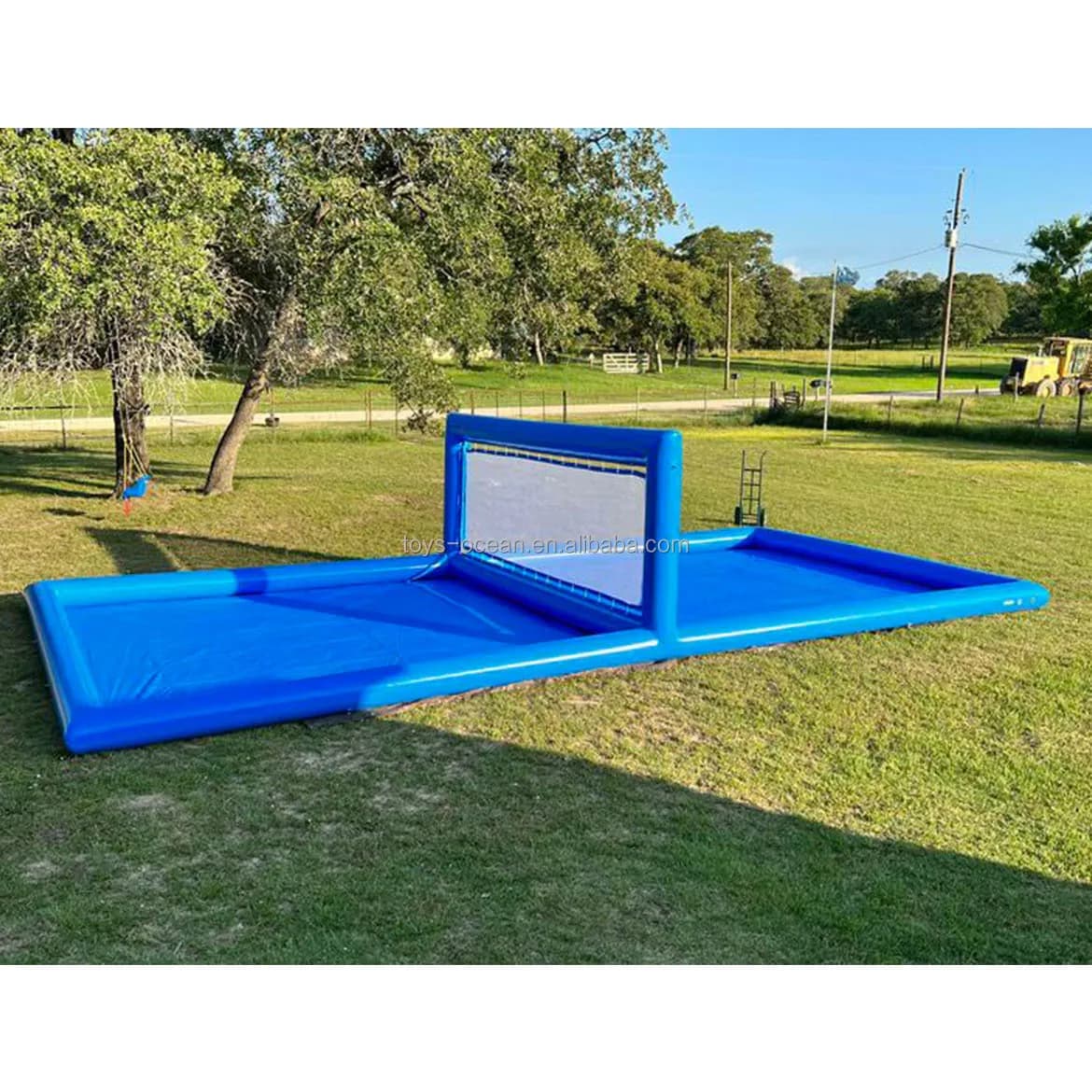 Jeu de Sport de piscine de volley-ball personnalisé, terrain de Sport gonflable Commercial, terrain
