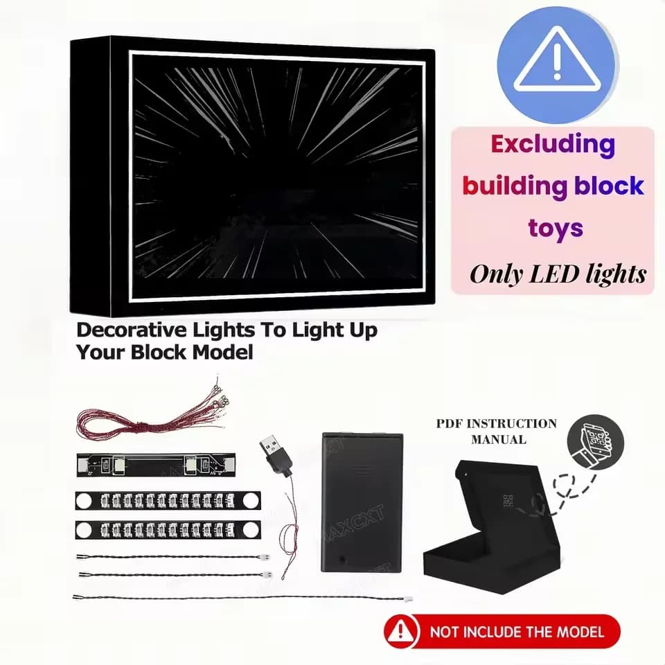MAXCXT – ensemble de lumières LED pour LEGO 72046, lampe décorative DIY pour Game Boy, ensemble de b