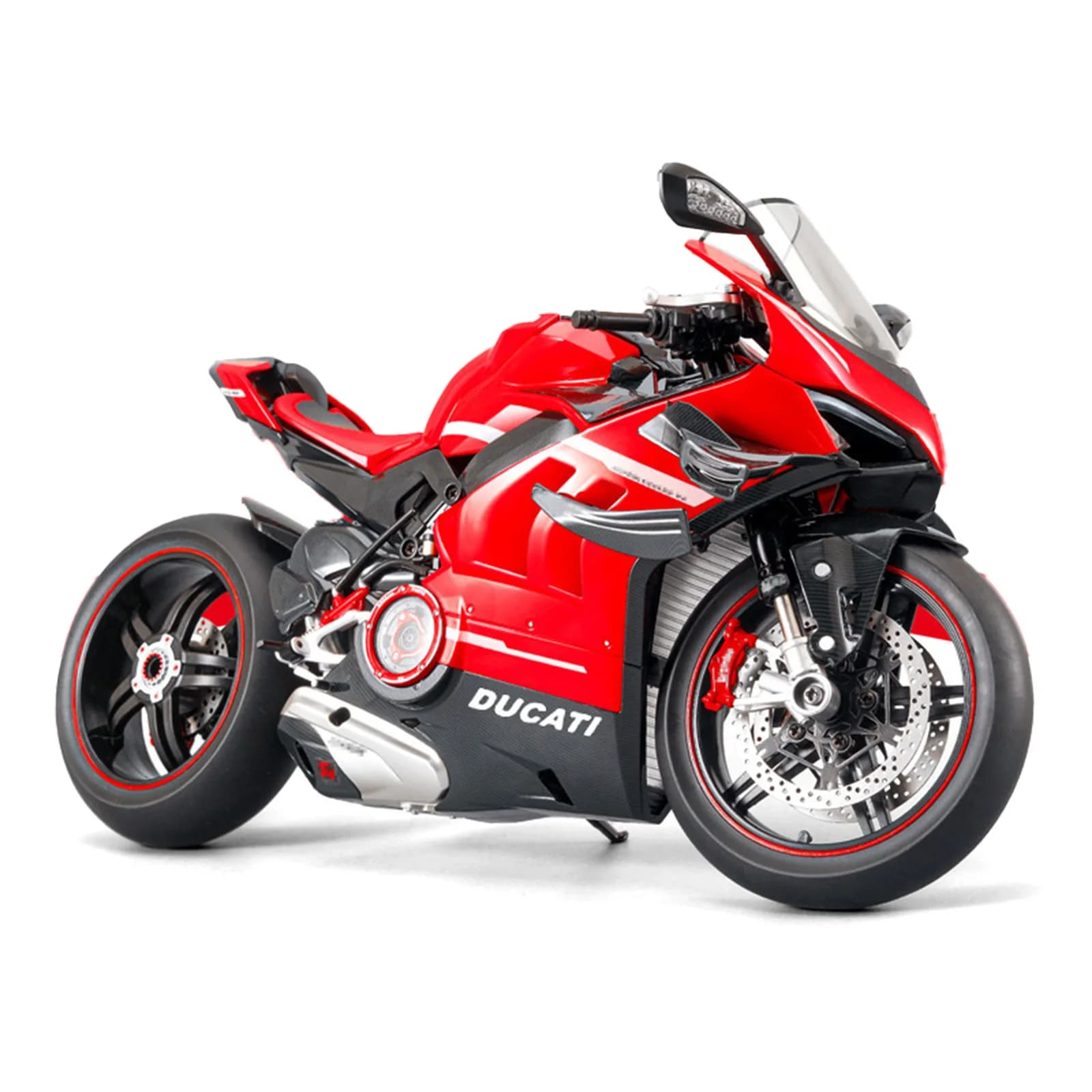 1: 7 Super grand simulation de moto en alliage de pulvérisation V4s peut démarrer le pendule de coll