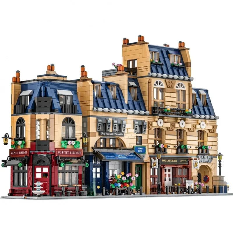En stock NOUVEAU 3532 pièces Architecture parisienne Façades modulaires style Haussmann Jouets de pu