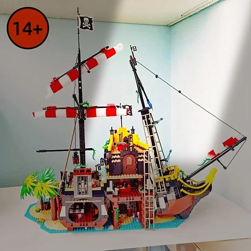 Blocs de construction Pirates of Barracuda Bay, ensemble de 2545 pièces, collection de briques à con