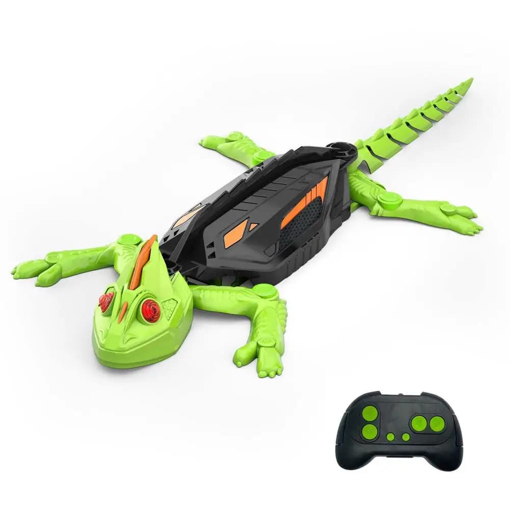 Jouet bionique caméléon Gecko cafard télécommandé, avec œil LED, mouvement Flexible, jouet d'escalad