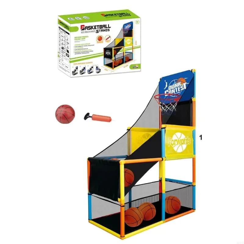 Cerceaux basket-ball d'arcade pour enfants, cerceaux réglables d'intérieur d'extérieur, jouet, ensem