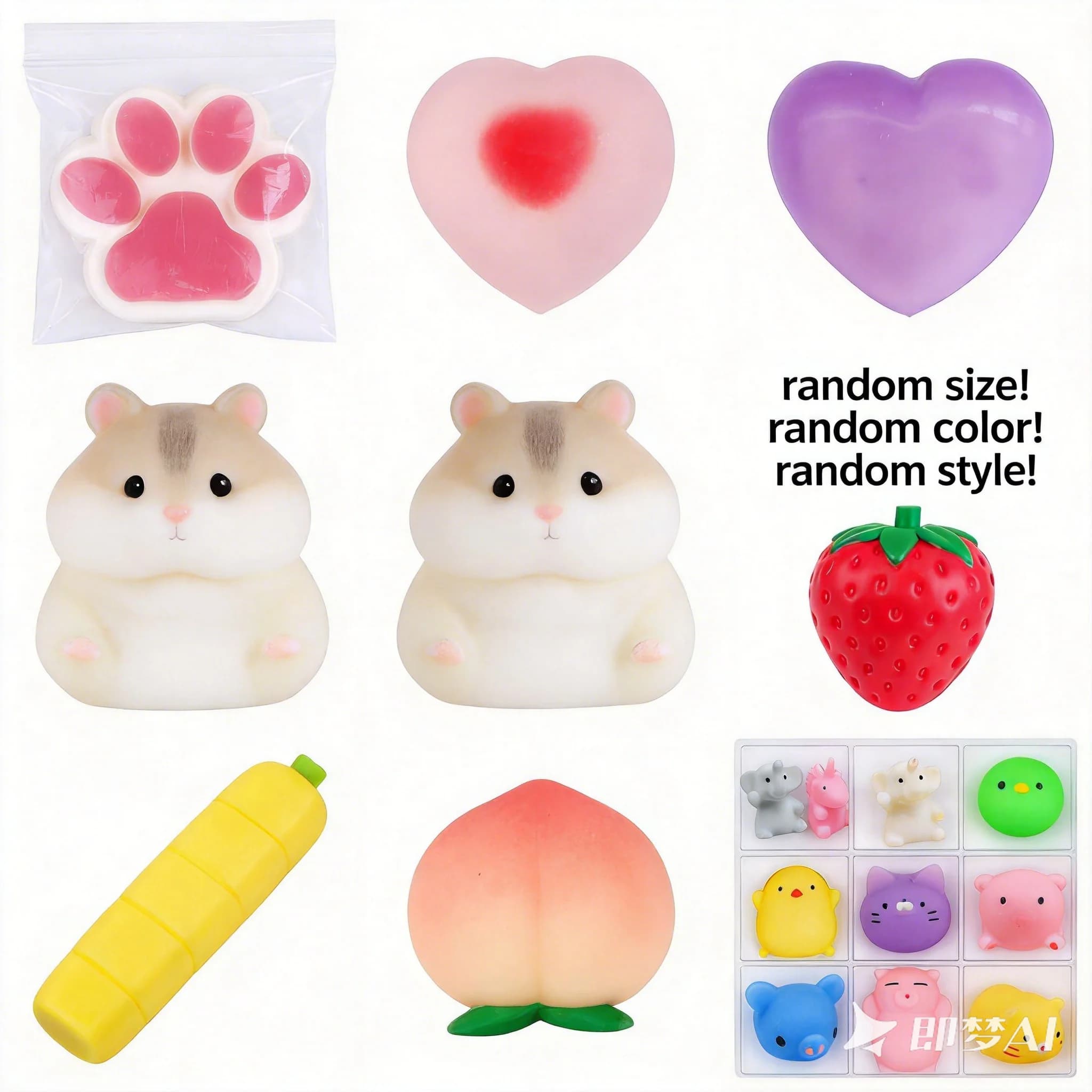 Moonshine Cheese Dough Squishy Squeeze Stress Relief Slow Rising Toy Fun Cube Play Putty Decompressi