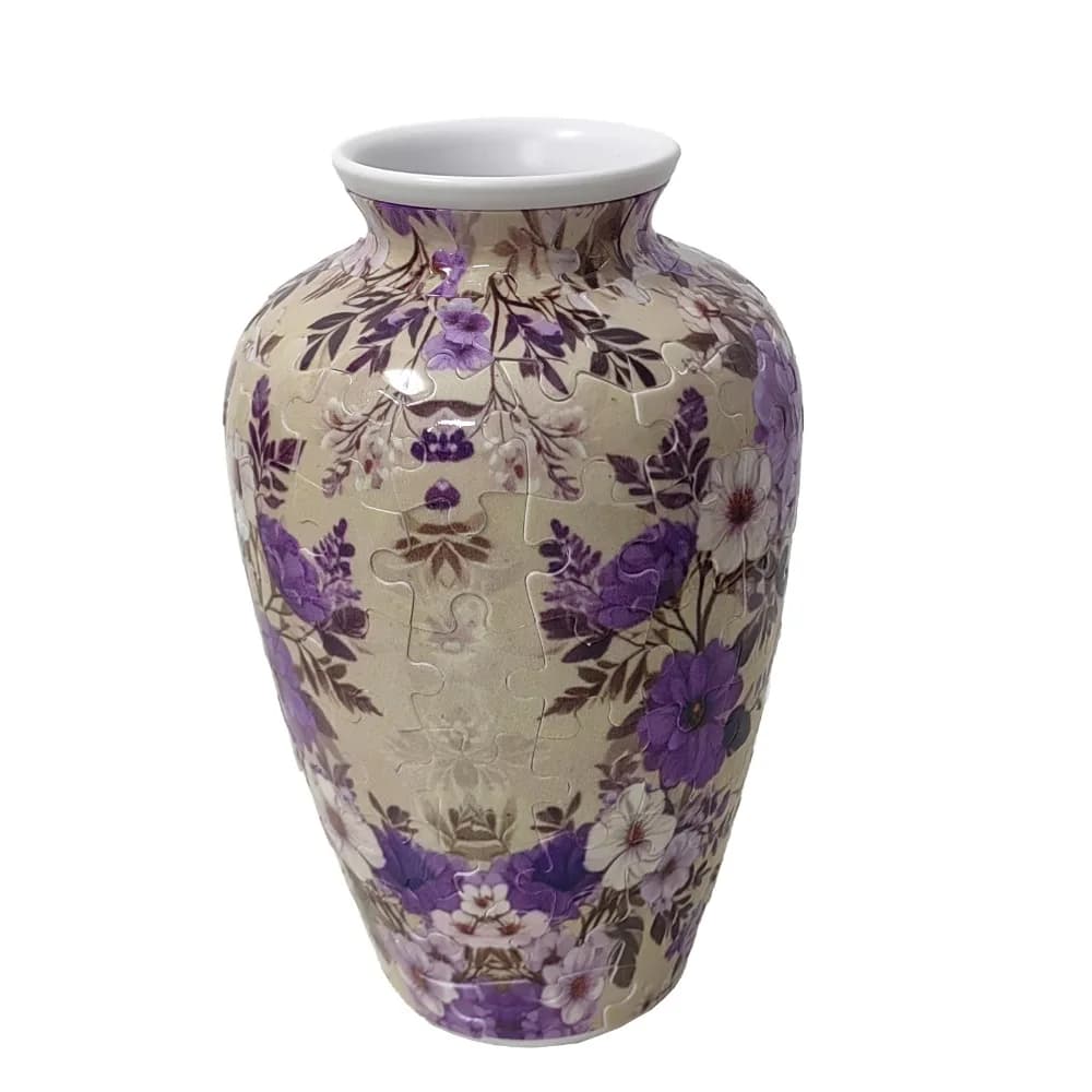 Vase à fleurs créatif en puzzle 3D, bricolage, vase artistique, blocs de construction en puzzle, vas