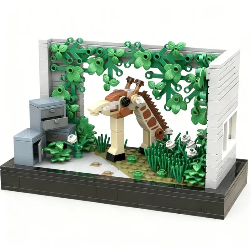 364 pièces MOC icônes le dernier nous girafe modèle blocs de Construction jouet de Construction bric