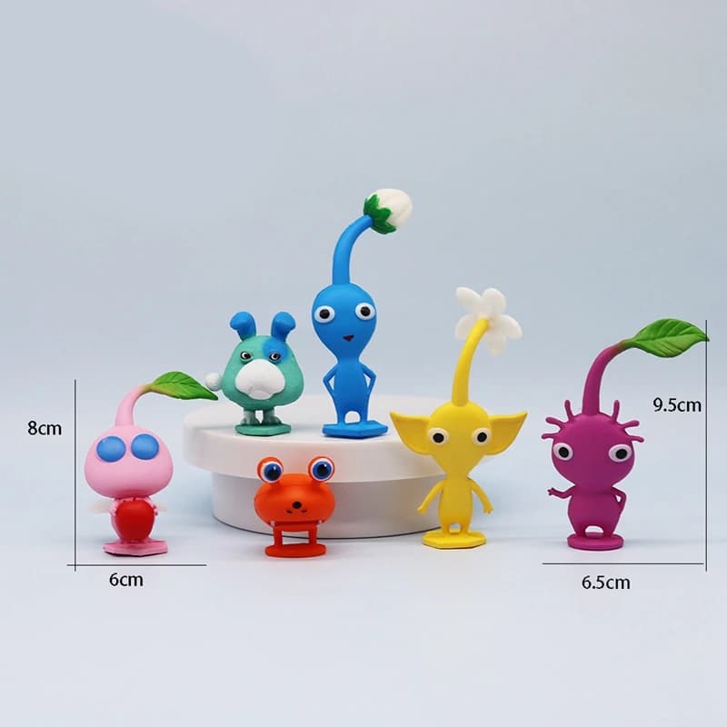 6/12 pièces/ensemble jeu Anime PIKMIN Figure capitaine Olimar PIKMIN figurine PVC Collection modèle