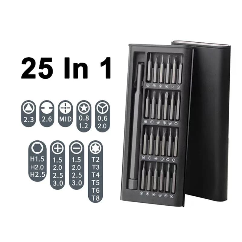 Jeu de tournevis de précision magnétique 63 en 1 avec 62 pièces, Mini jeu de tournevis de poche, pet