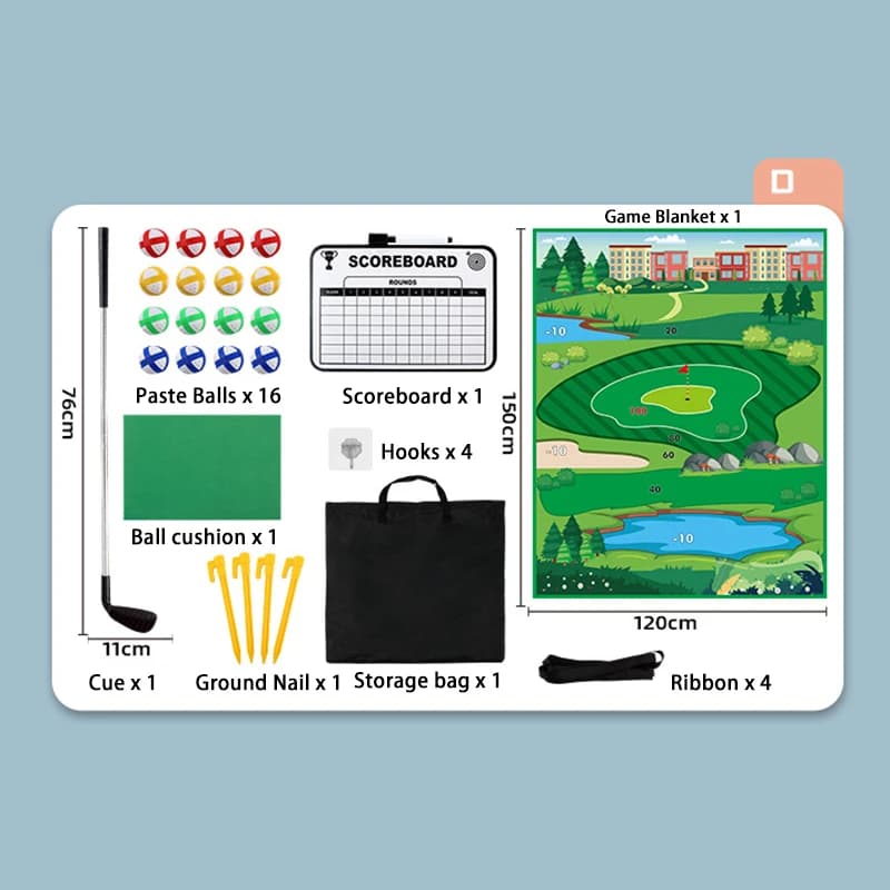 Jouets pour enfants, version améliorée du jeu de voiturette de golf pour enfants (comprenant 16 ball