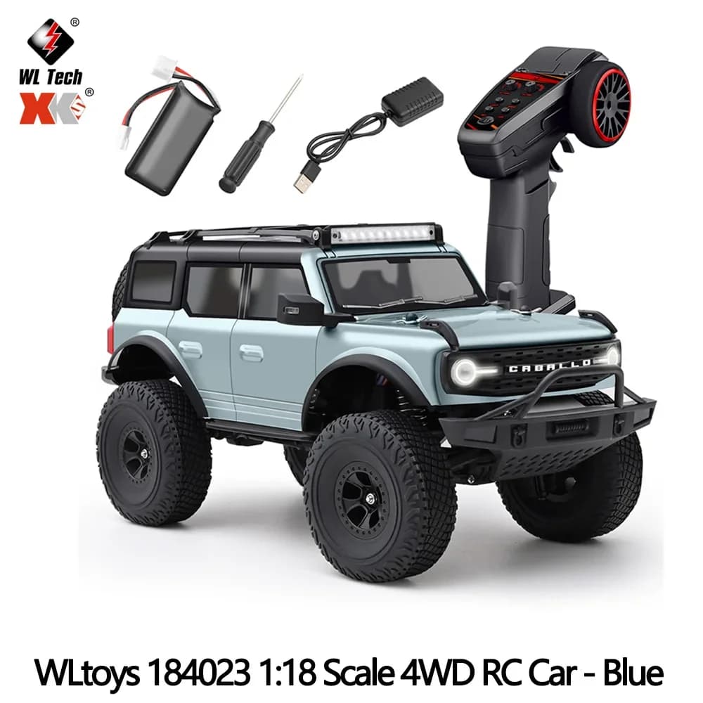 WLtoys 184023 Voiture télécommandée tout-terrain électrique 4x4 à l'échelle 1:18 pour garçons et enf