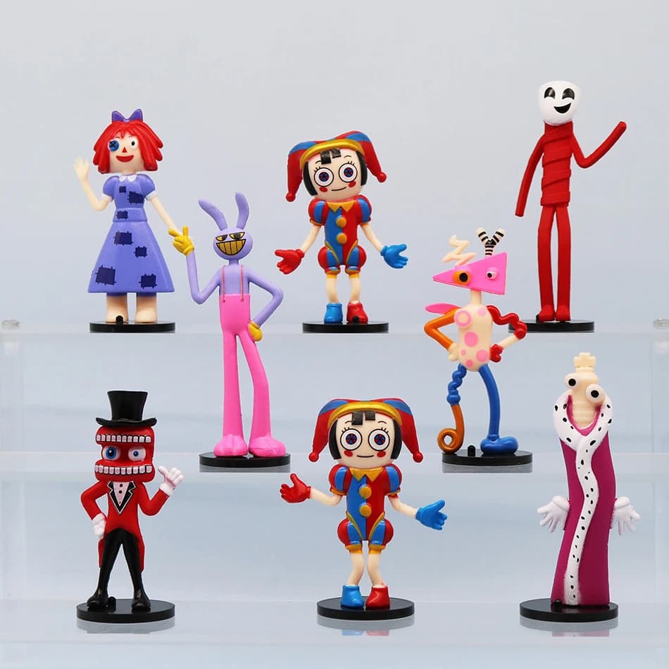 En stock 2026 – Lot de 8 figurines THE AMAZING DIGITAL CIRCUS, accessoires d'art de dessin animé, ca