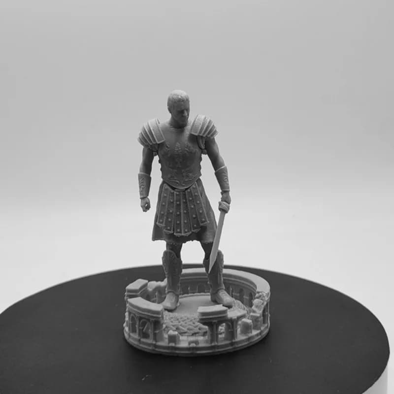 Gladiateur bricolage résine cadeau hauteur verticale 88mm film personnage assemblage modèle Kit non