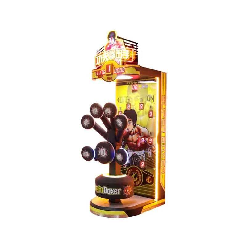 Machine de boxe interactive Big King personnalisée, machine de jeu d'arcade sportive à monnayeur, éq