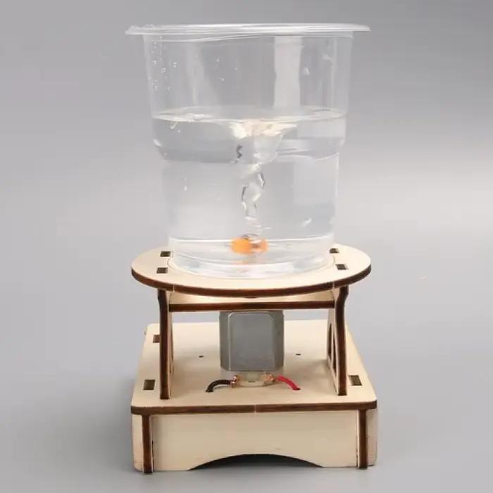 Projet scientifique interactif : bricolage fabricant de tornade d'eau et ensemble de puzzle en bois