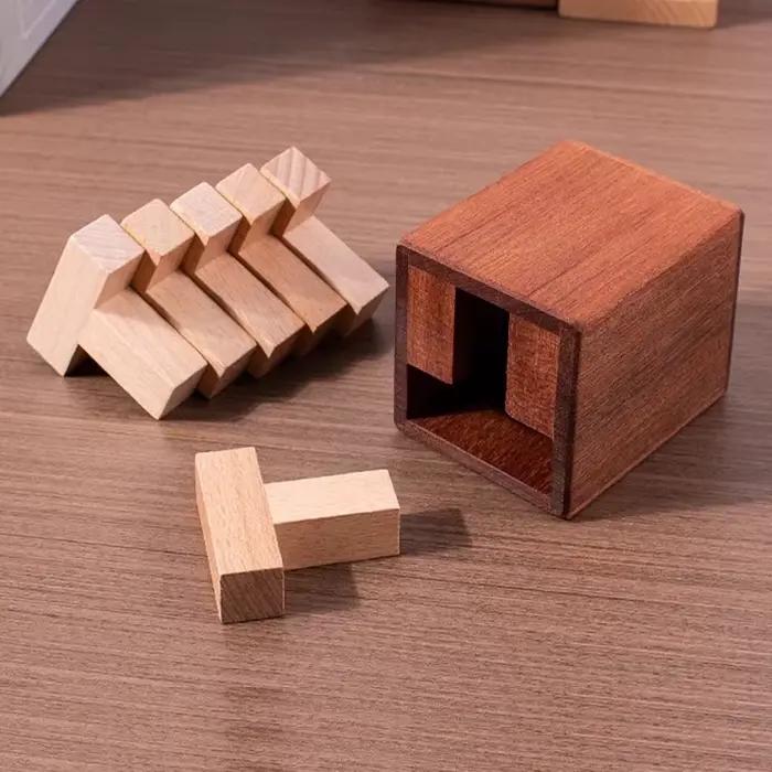 Haute difficulté Six T Puzzle dans une boîte casse-tête IQ Test jouets éducatifs jeux ments cadeaux créatifs Rompecabezas Adultos