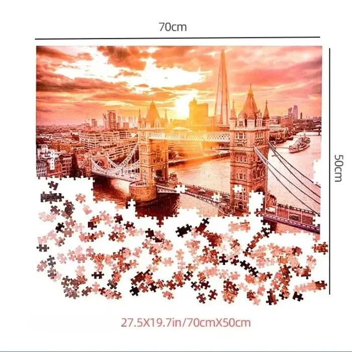 Puzzle de 1000 pièces 70x50CM pour adultes, défi créatif de décompression thérapeutique, décoration créative pour la maison, cadeau idéal