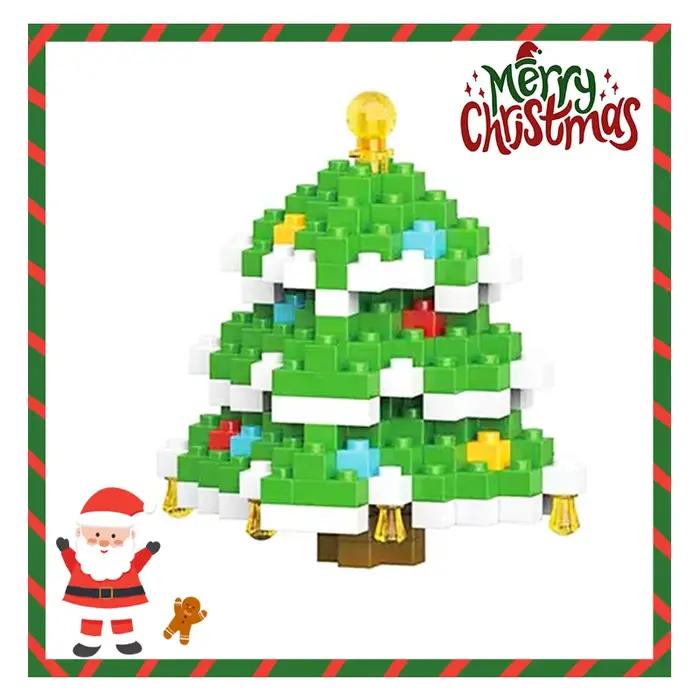 Cadeaux de noël série de blocs de construction père