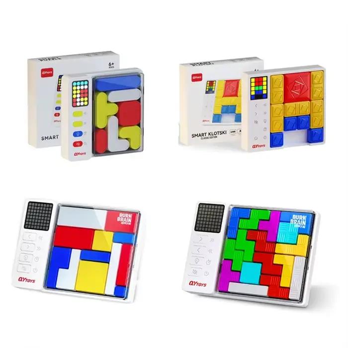 QiYI Smart Klotsk Puzzle logique cerveau Teaser série Huarong route jeu de société début éducatif éclairant jouets enfants cadeau