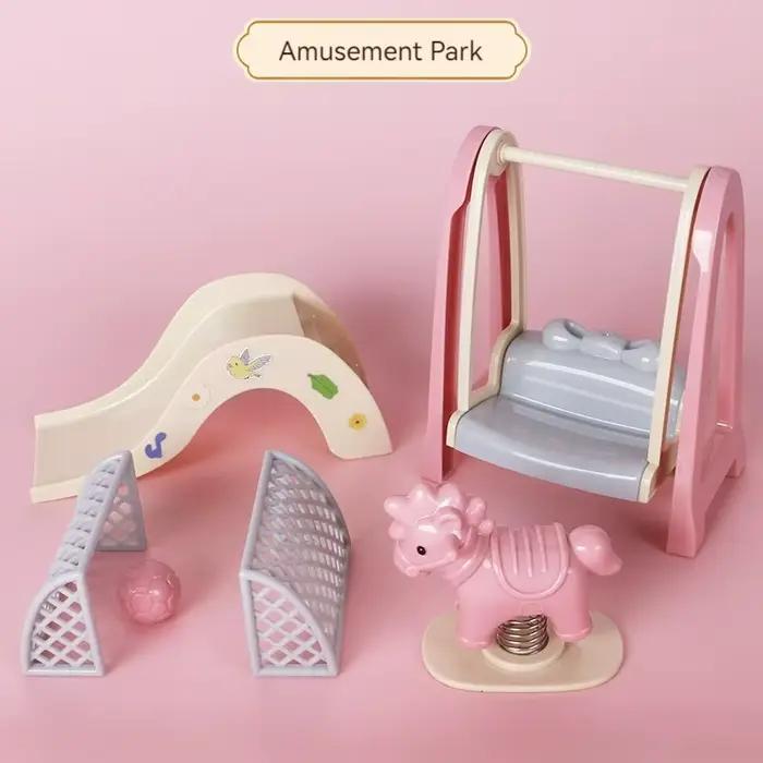 Maison de jeu simulée pour enfants, mini jouet, ornements