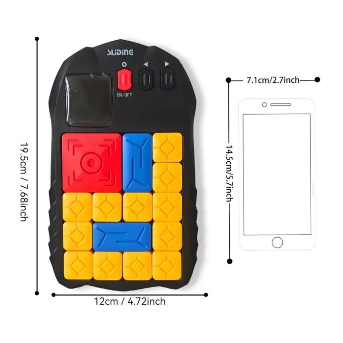 Puzzle électronique à blocs coulissants avec défis multiples et écran LED