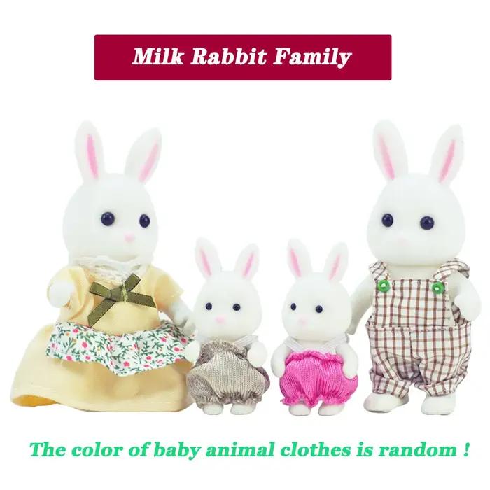 Lapin de Pâques 1:12 en Plastique ABS avec Animaux et Maison de Poupée Accessoires de Jeu Miniature Occasions Spéciales