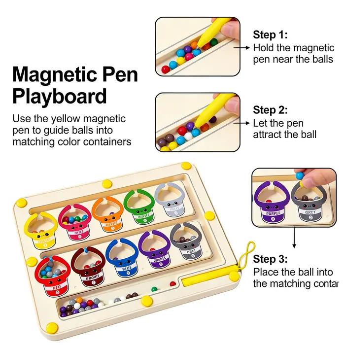 Jeux de tri de couleurs magnétiques Montessori