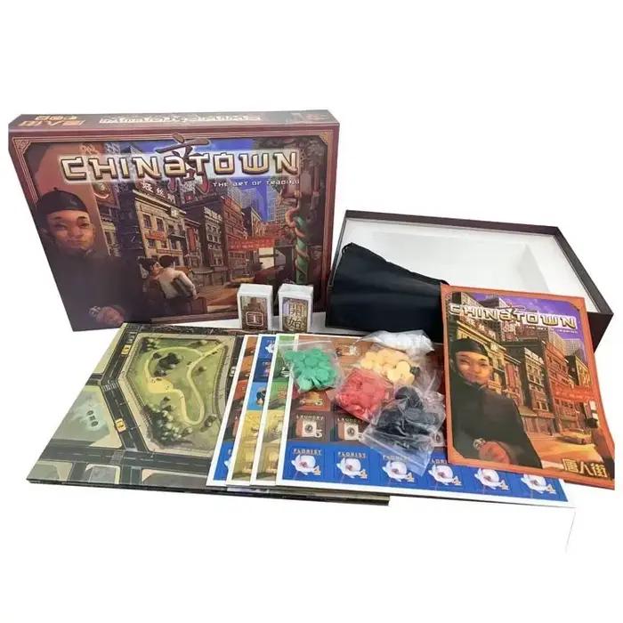 Jeu de Société Chinatown pour 2 à 6 Joueurs, Jeu de Stratégie Commerciale pour Fêtes et Jeux de Société Familiaux