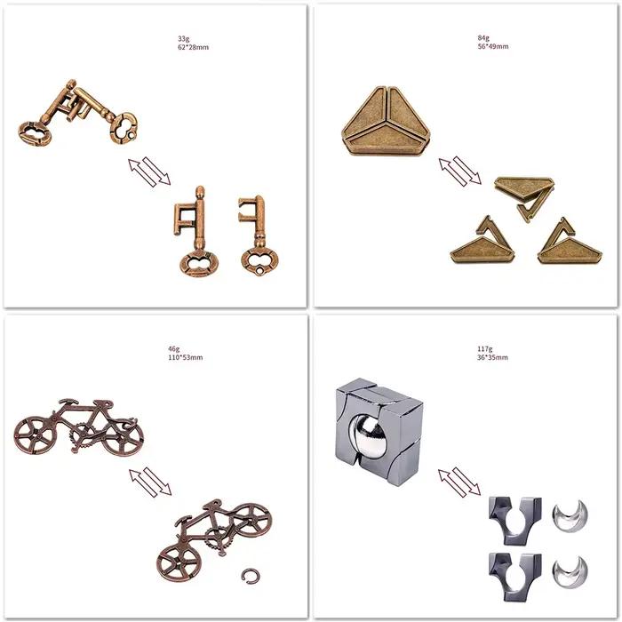 Serrure Puzzles classique IQ métal casse-tête magique déroutant
